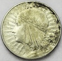 10 zł złotych 1933 Głowa kobiety Polonia SREBRO