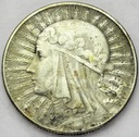 5 zł złotych 1933 Głowa kobiety Polonia SREBRO