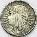 5 zł złotych 1932 Głowa kobiety Polonia SREBRO