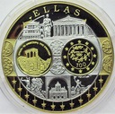 Wspólna Waluta Euro Grecja, SREBRO Ag999 18g, 40mm