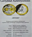 Wspólna Waluta Euro Monako, SREBRO Ag999, 18g 40mm