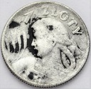 1 zł złoty 1925 Kobieta i kłosy, żniwiarka, kropka