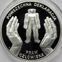 10 zł złotych 1998 Deklaracja Praw Człowieka