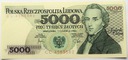 1982 5000 zł złotych Chopin seria CC