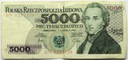 1982 5000 zł złotych Chopin seria DM