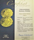 Dukat Stefan Batory Najcenniejsze Monety Polskie