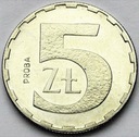 PRÓBA NIKIEL 5 zł złotych 1989 B. RZADKA