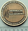 Medal Zawody Podnoszenia Ciężarów Stambuł