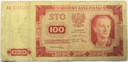 1948 100 zł Sto Złotych, seria KM