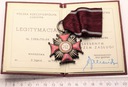 Krzyż Zasługi PRL Srebrny + Legitymacja