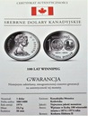 Kanada 1 dolar 1975 100 lat Winnipeg SREBRO