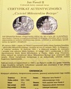 Jan Paweł II Czciciel Miłosierdzia Bożego SREBRO