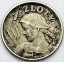 1 zł złoty 1925 Kobieta i kłosy, żniwiarka, kropka