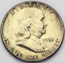 USA 1/2 dolara 1951 Half Dollar Franklin SREBRO