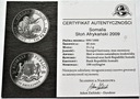 100 Szylinów Słoń Afrykański 2009 Fabulous 1 oz AG