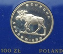 100 zł złotych 1978 Łoś Ochrona Środowiska