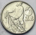 5 zł pięć złotych z Rybakiem 1971 Rybak