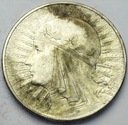10 zł złotych 1933 Głowa kobiety Polonia SREBRO