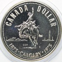 Kanada 1 dolar 1975 SREBRO, 100 lat Calgary
