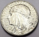 5 zł złotych 1933 Głowa kobiety Polonia SREBRO