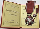 Krzyż Zasługi PRL Srebrny + Miniaturka Legitymacja