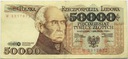 1989 50000 zł złotych Staszic seria W