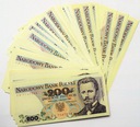 Paczka ~60 x 200 zł złotych DĄBROWSKI