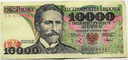 1988 10000 zł złotych Wyspiański, seria AB