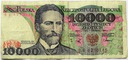 1988 10000 zł złotych Wyspiański, seria BS