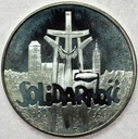 100000 zł złotych 1990 Solidarność TYP A SREBRO