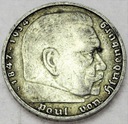 Niemcy 5 Marek 1936 Hindenburg SREBRO