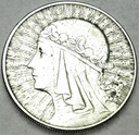 10 zł złotych 1932 Głowa kobiety Polonia SREBRO