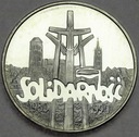 100000 zł złotych 1990 Solidarność TYP A SREBRO