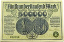 1923 Prusy Zachodnie 500000 500.000 Marek