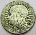 5 zł złotych 1933 Głowa kobiety Polonia SREBRO