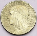 5 zł złotych 1932 Głowa kobiety Polonia SREBRO