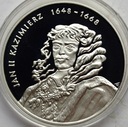 10 zł złotych 2000 Jan II Kazimierz POPIERSIE