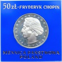 50 zł złotych 1974 Fryderyk Chopin SREBRO