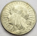 10 zł złotych 1932 Głowa kobiety Polonia SREBRO