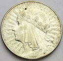 10 zł złotych 1933 Głowa kobiety Polonia SREBRO