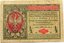 1917 1/2 mkp pół marki polskiej seria A Jenerał