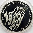 10 zł złotych 1998 R. Odzyskania Niepodległości