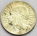 5 zł złotych 1933 Głowa kobiety Polonia SREBRO