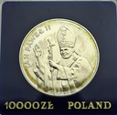 10000 zł złotych 1987 Jan Paweł II SREBRO