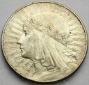 10 zł złotych 1932 Głowa kobiety Polonia SREBRO