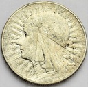 5 zł złotych 1934 Głowa kobiety Polonia SREBRO
