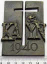 Medal Katyń Św. Brygida Gdańsk