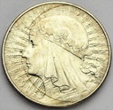 10 zł złotych 1933 Głowa kobiety Polonia SREBRO