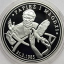 Jan Paweł II Papież i młodzi SREBRO
