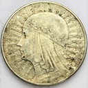 10 zł złotych 1933 Głowa kobiety Polonia SREBRO